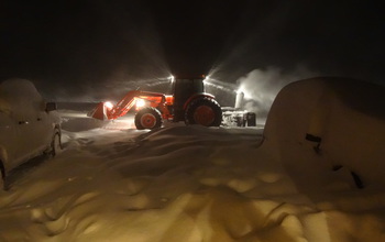 Snowblowing tractors
